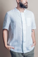 Foto do produto dólmã linho manga curta masc